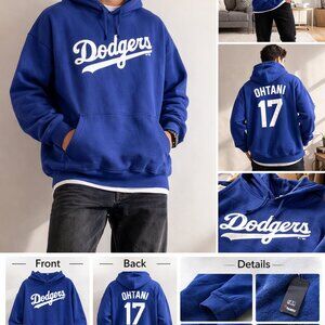 Fanatics Los Angeles Dodgers Ohtani 17 Hoodie Blue 4 XL